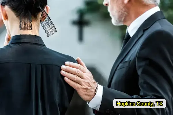 Wrongful death attorney graphic for Hopkins County, Texas near Cumby